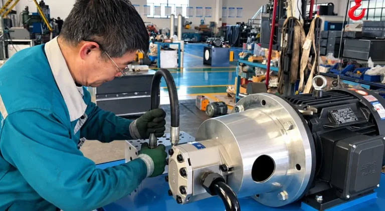 Custom Hydraulic System Assembly and Testing Process